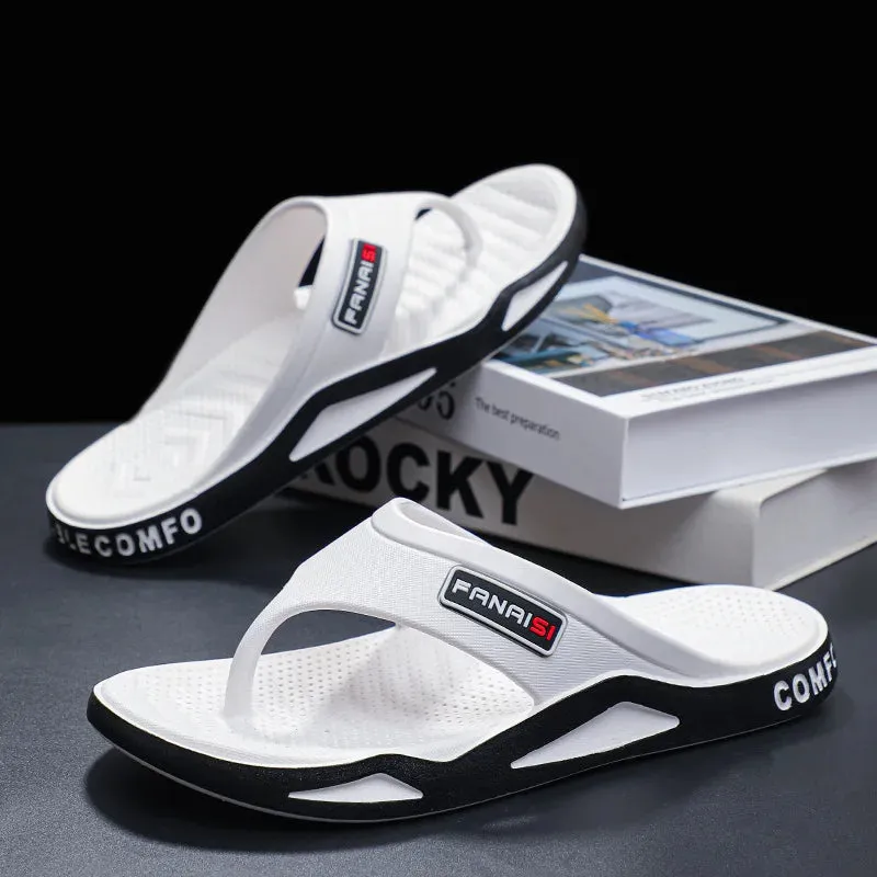 Fanaisi | Men's Soft-Sole PVC Flip Flop Sandals - Perfect Beach Footwear