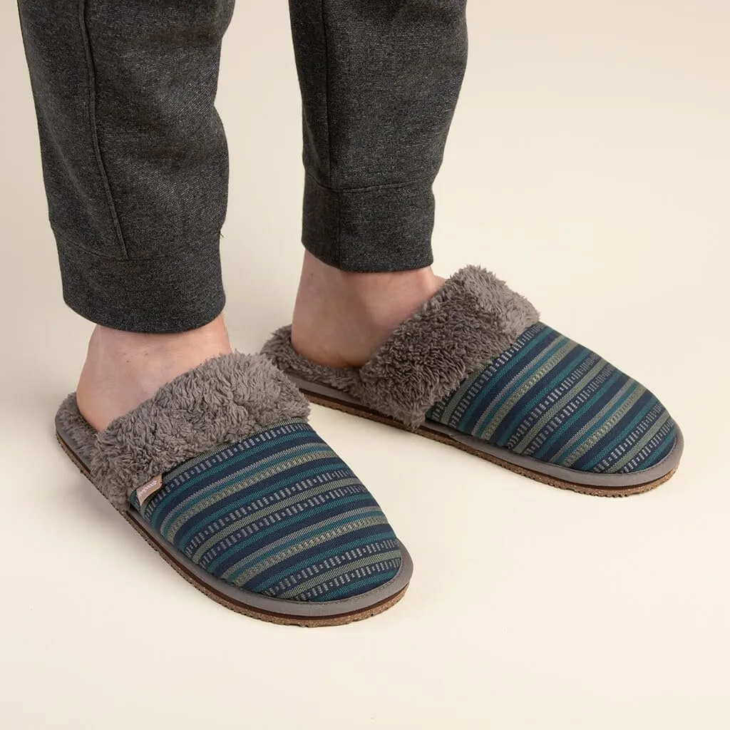 Feelgoodz Men’s Meridian Mule Faux Sherpa Indoor/Outdoor Slipper