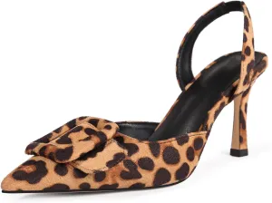 Fericzot Slingback Kitten Heels for Women,Sling Back Buckle Pumps Pointed Toe Kitten Heels Suede Wedding Party Shoes