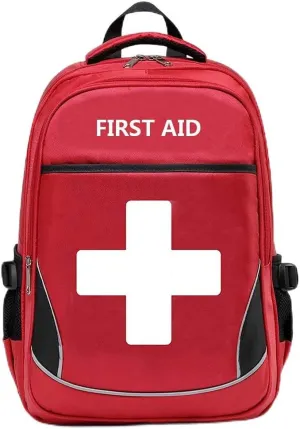 First Aid Bag Empty Red Emergency Medical Bag