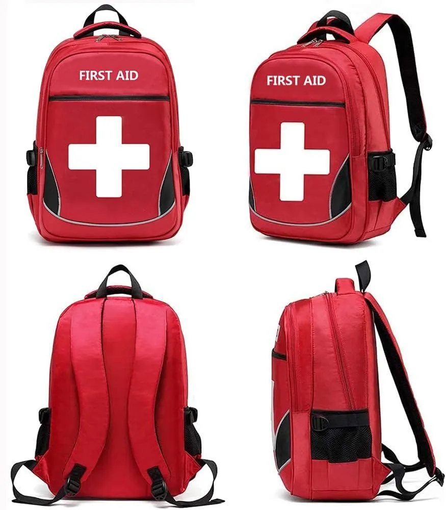 First Aid Bag Empty Red Emergency Medical Bag