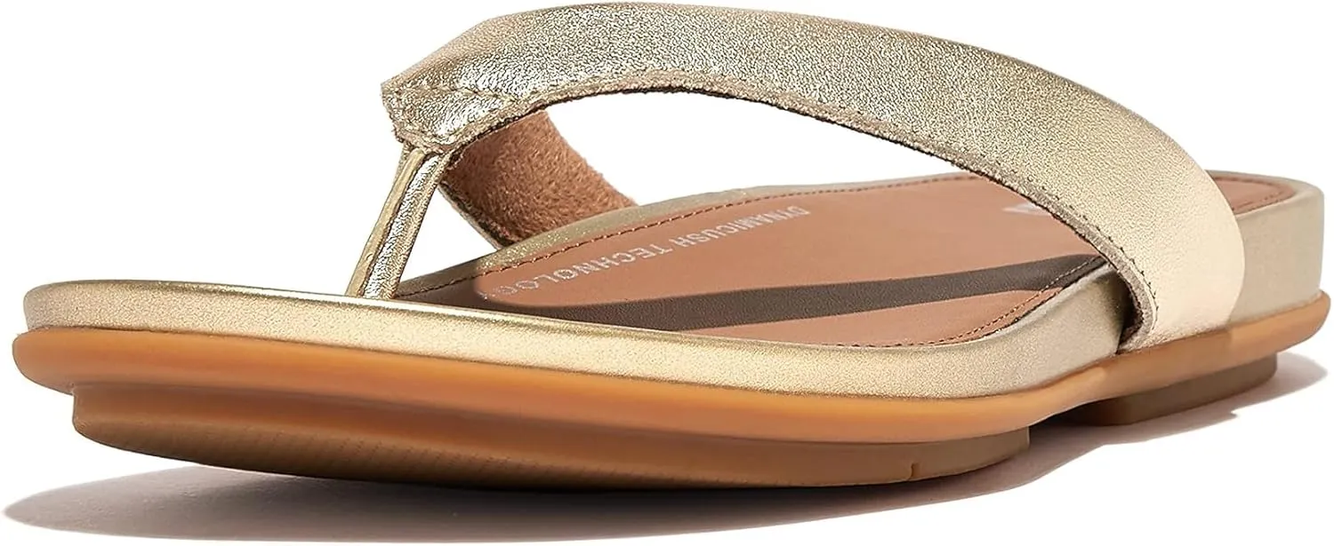 FitFlop Womens Gracie Leather Flip-Flops