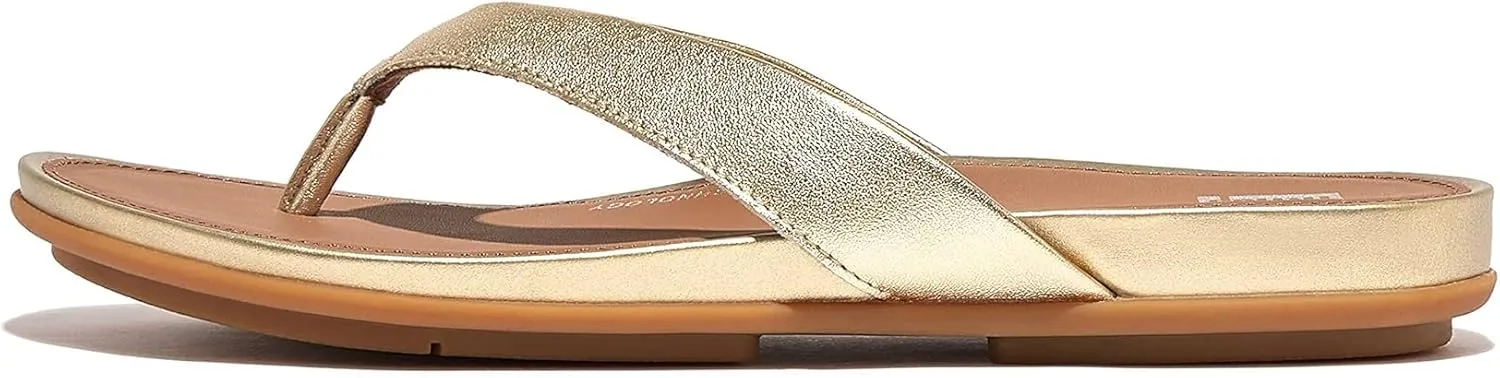 FitFlop Womens Gracie Leather Flip-Flops
