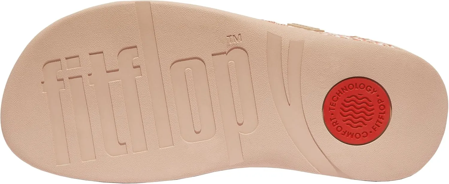 FitFlop Women's Surfa Multi-Tone Webbing Toe-Post Sandals Wedge