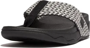 FitFlop Women's Surfa Multi-Tone Webbing Toe-Post Sandals Wedge