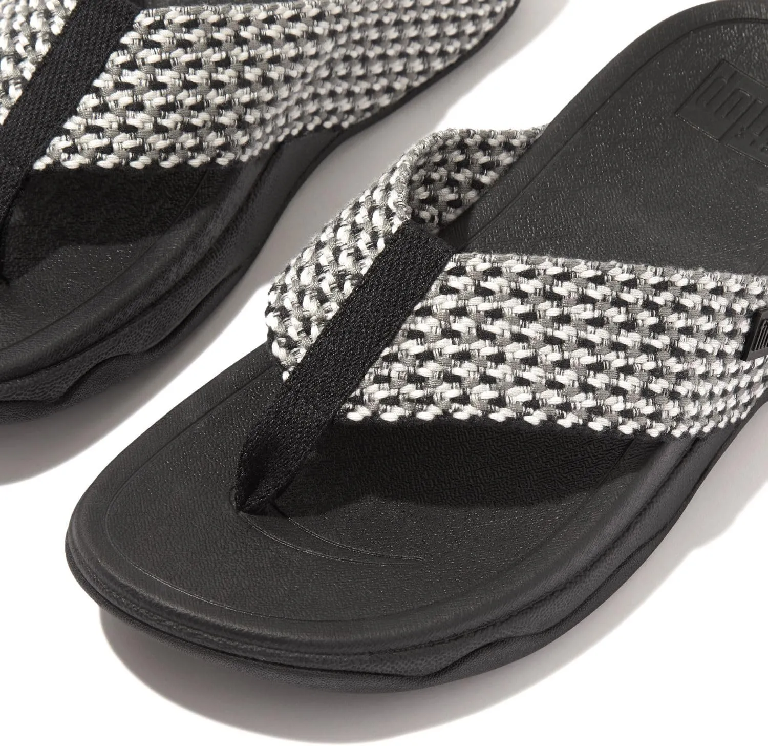 FitFlop Women's Surfa Multi-Tone Webbing Toe-Post Sandals Wedge