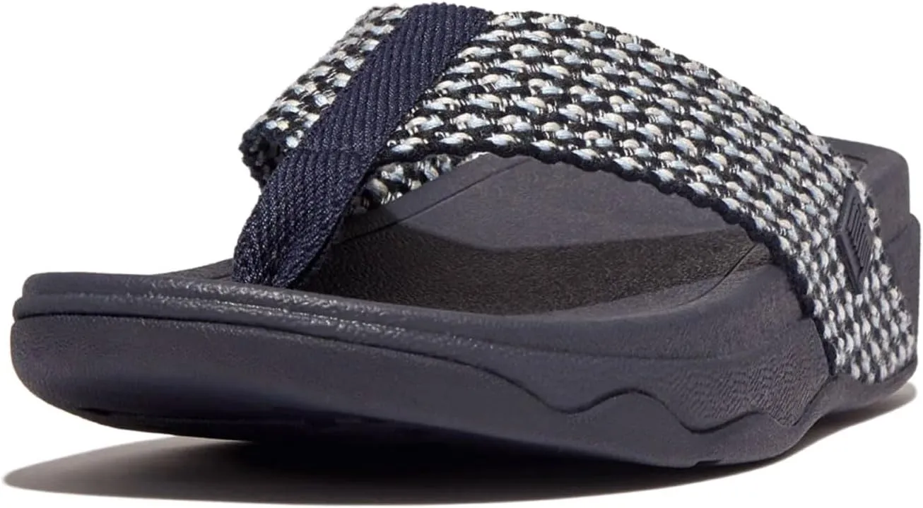 FitFlop Women's Surfa Multi-Tone Webbing Toe-Post Sandals Wedge