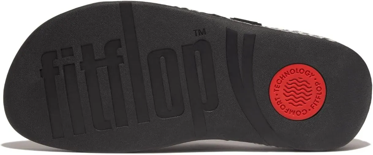 FitFlop Women's Surfa Multi-Tone Webbing Toe-Post Sandals Wedge