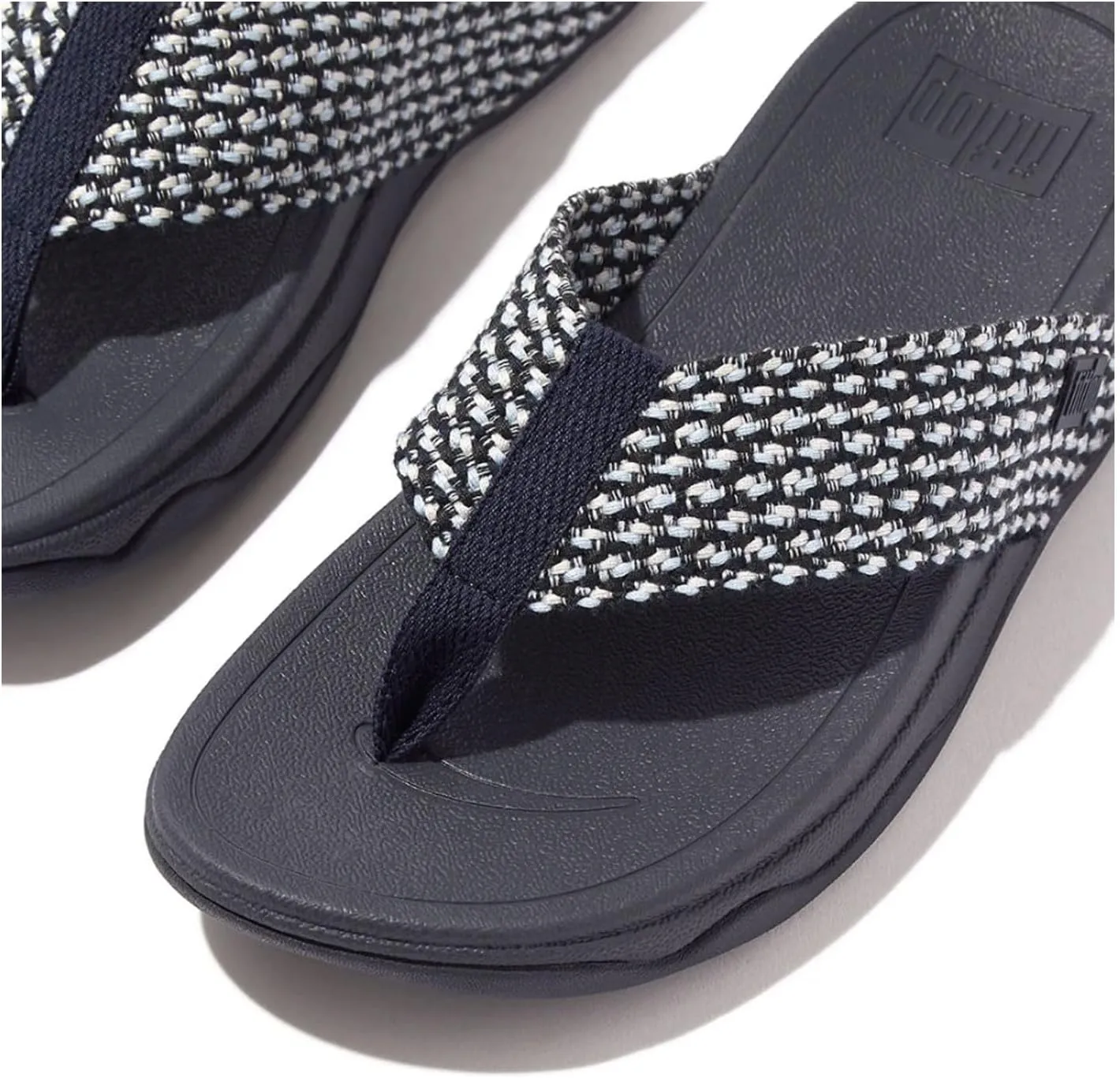 FitFlop Women's Surfa Multi-Tone Webbing Toe-Post Sandals Wedge