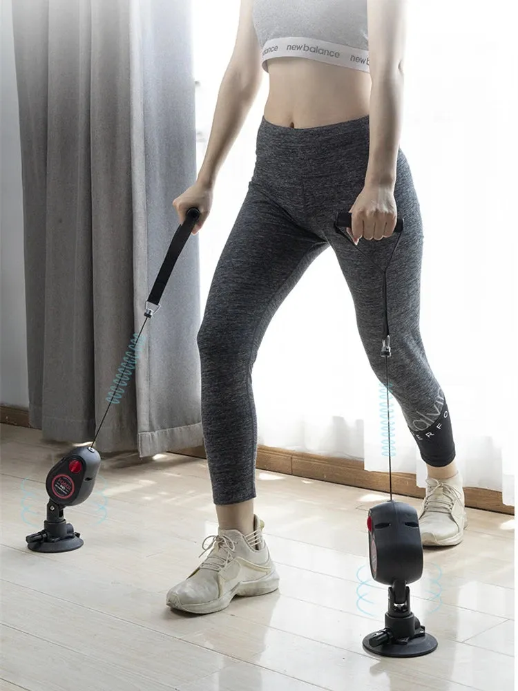 Fitness Pull Rope Trainer With Suction Cups Portable Gym Resistance Bands Machine with Sucker Full Body Workout Pulley System