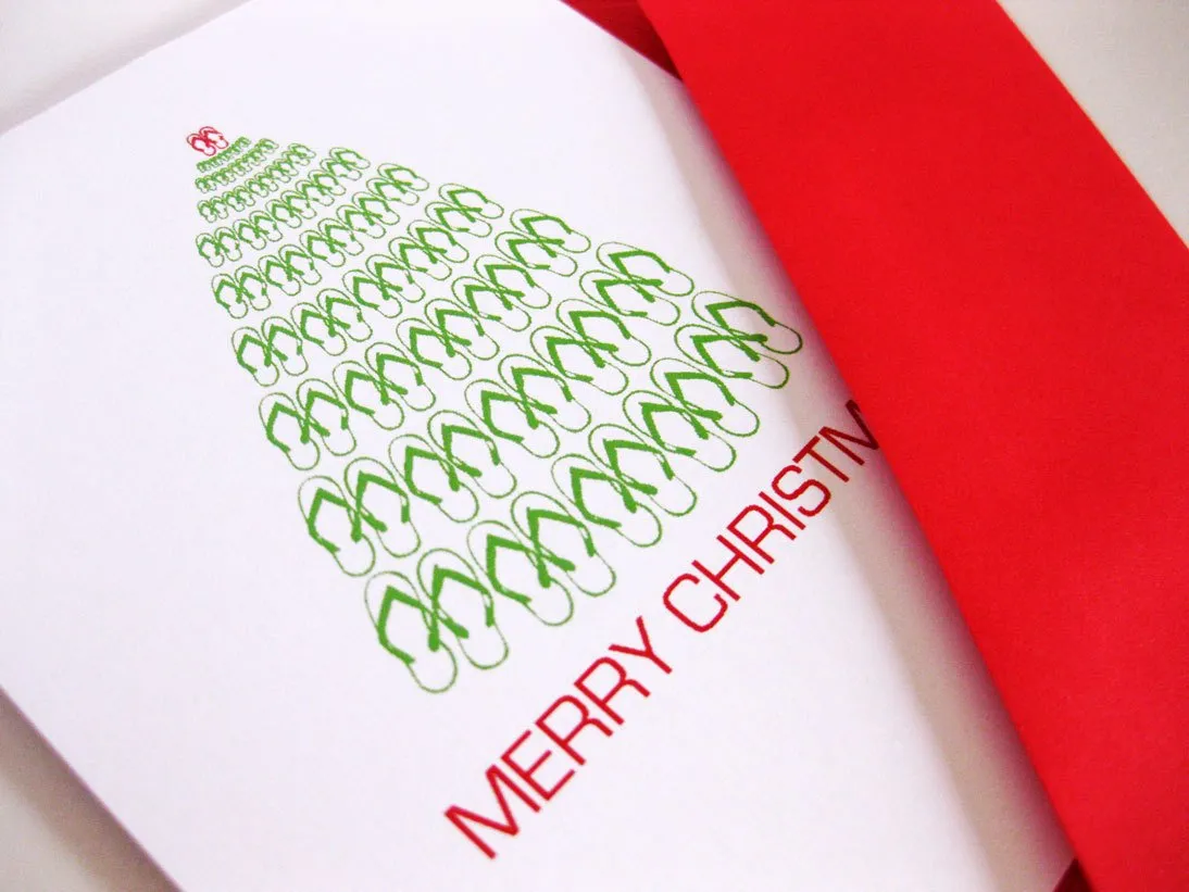 Flip Flop Christmas Cards