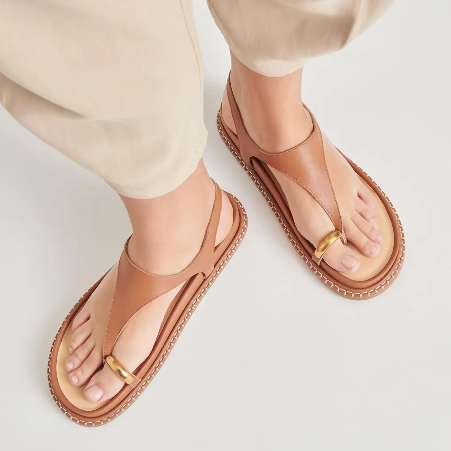 Flip Flop Sandals For Women Slip-On Open Toe Chunky Platform Sandals Casual Office Comfortable Walking Dress Party Vacation Summer Sandals Shoes