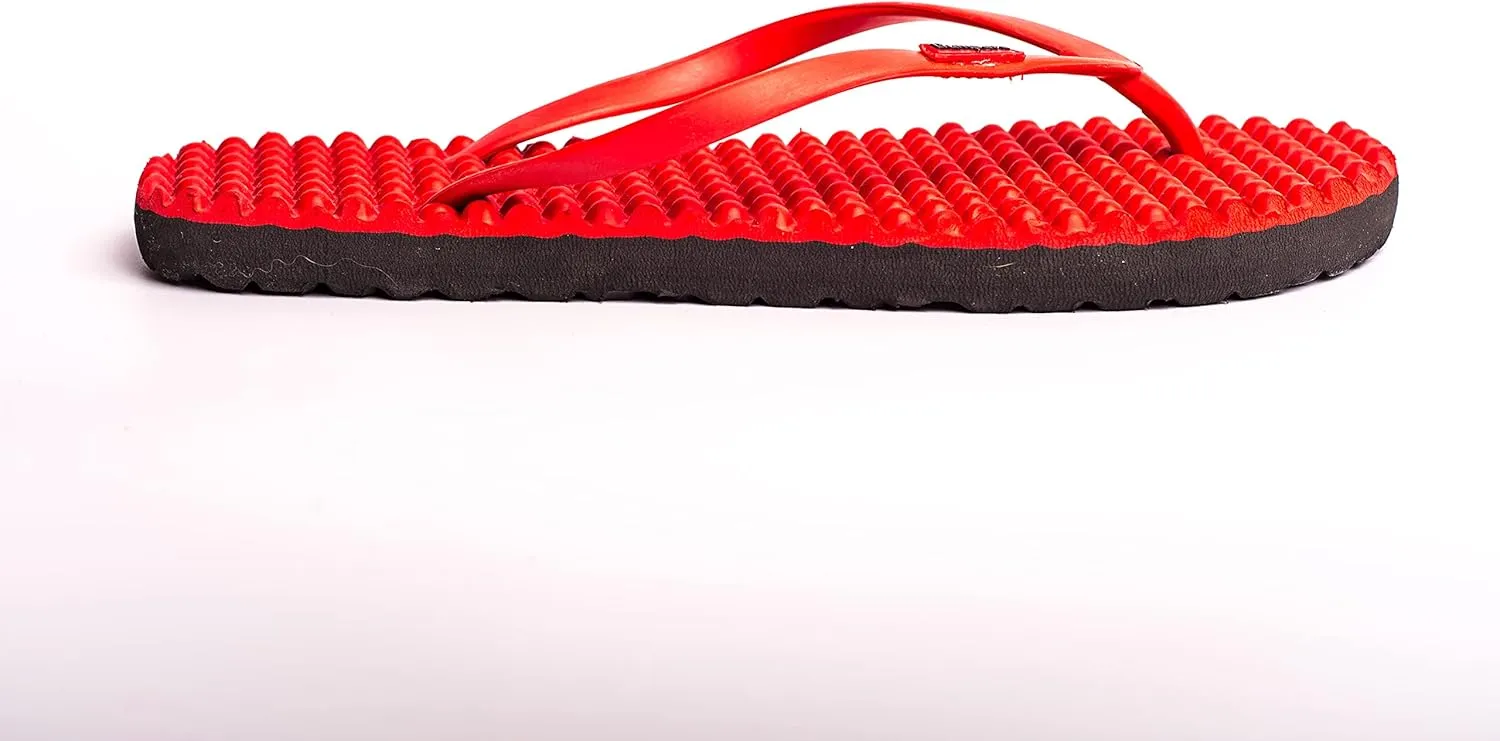 Flip Flops For Women - Beach & Shower Sandals For Womens, Comfortable Massage Acupressure Slippers, Indoor & Outdoor Footwear