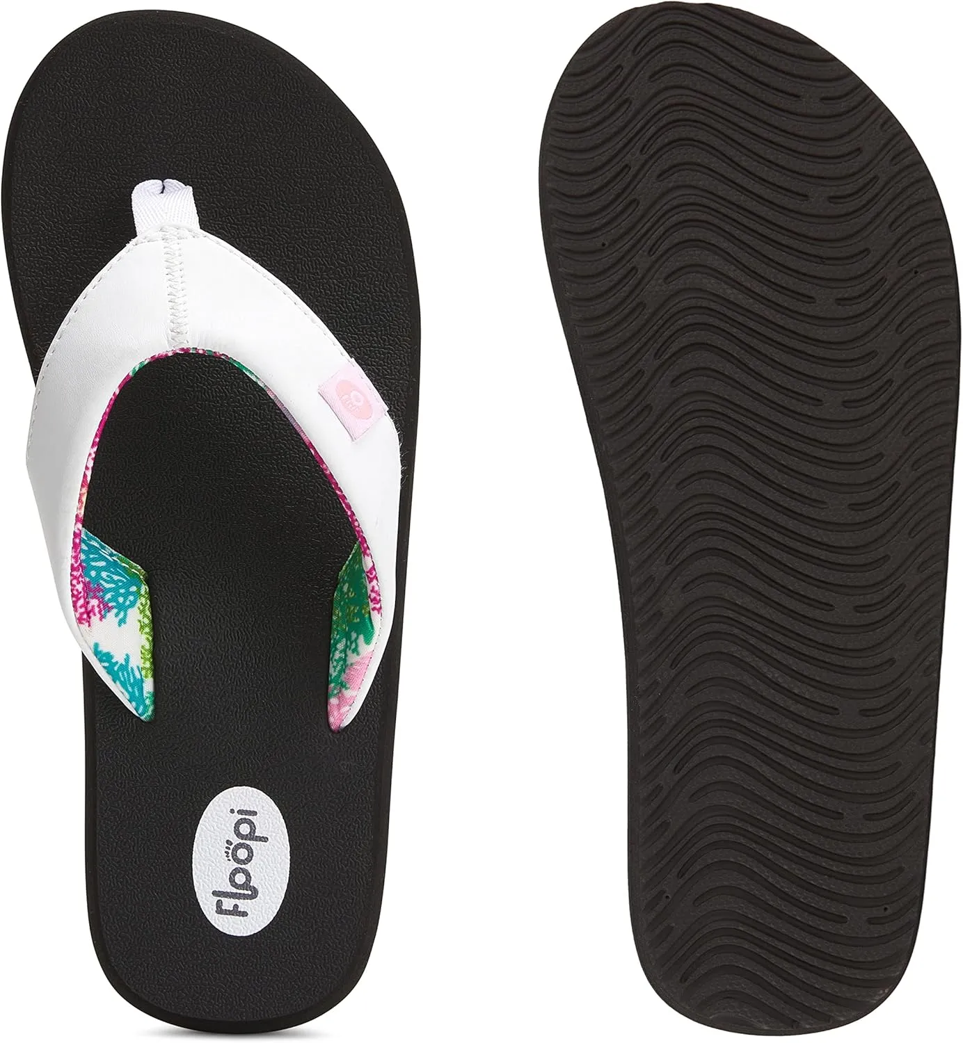 Floopi Flip Flops for Women Flat Yoga Mat Thong Womens Sandals Ladies Beach Sandals with Indoor & Outdoor Anti Skid Soles