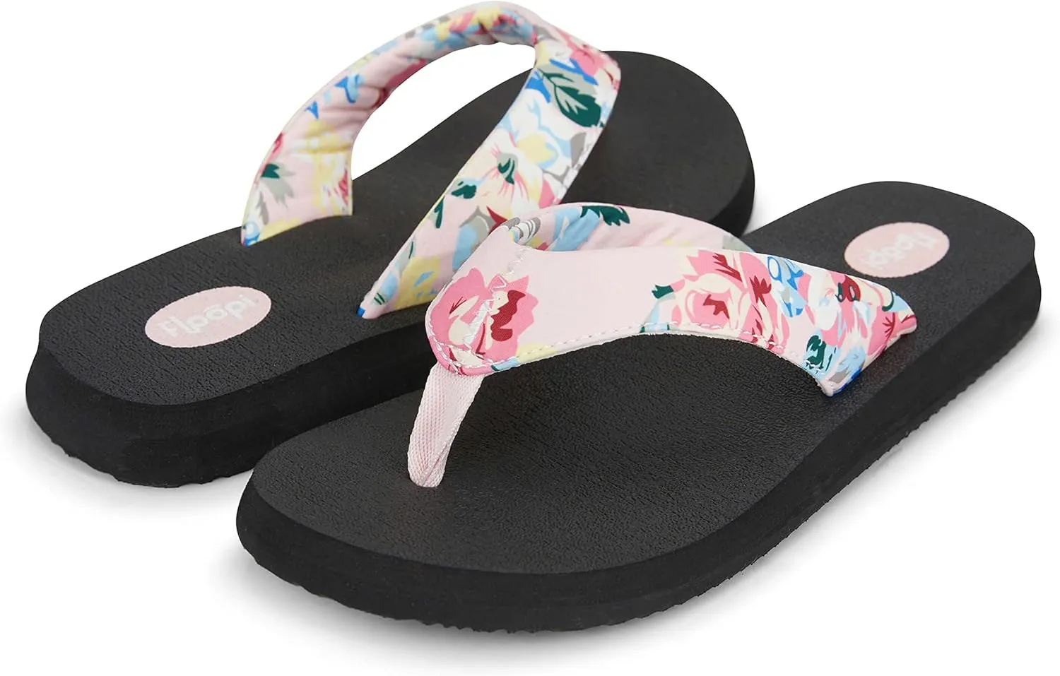 Floopi Flip Flops for Women Flat Yoga Mat Thong Womens Sandals Ladies Beach Sandals with Indoor & Outdoor Anti Skid Soles