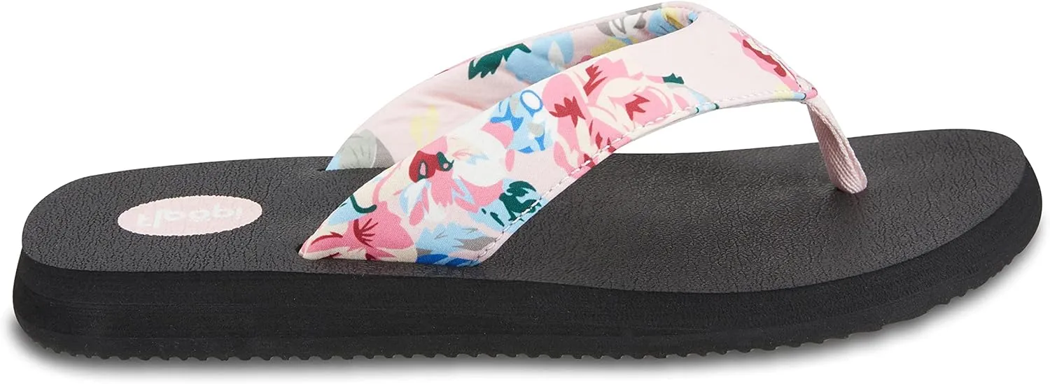 Floopi Flip Flops for Women Flat Yoga Mat Thong Womens Sandals Ladies Beach Sandals with Indoor & Outdoor Anti Skid Soles