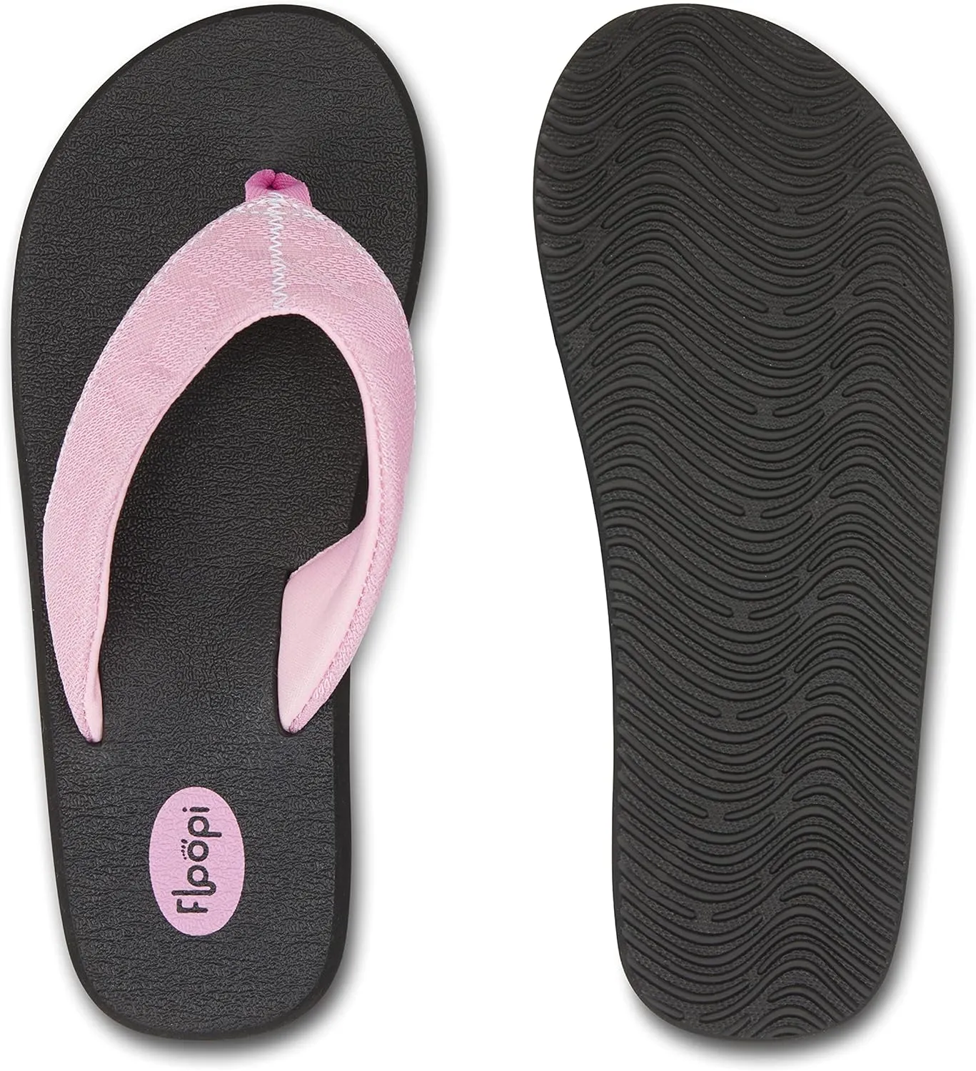 Floopi Flip Flops for Women Flat Yoga Mat Thong Womens Sandals Ladies Beach Sandals with Indoor & Outdoor Anti Skid Soles