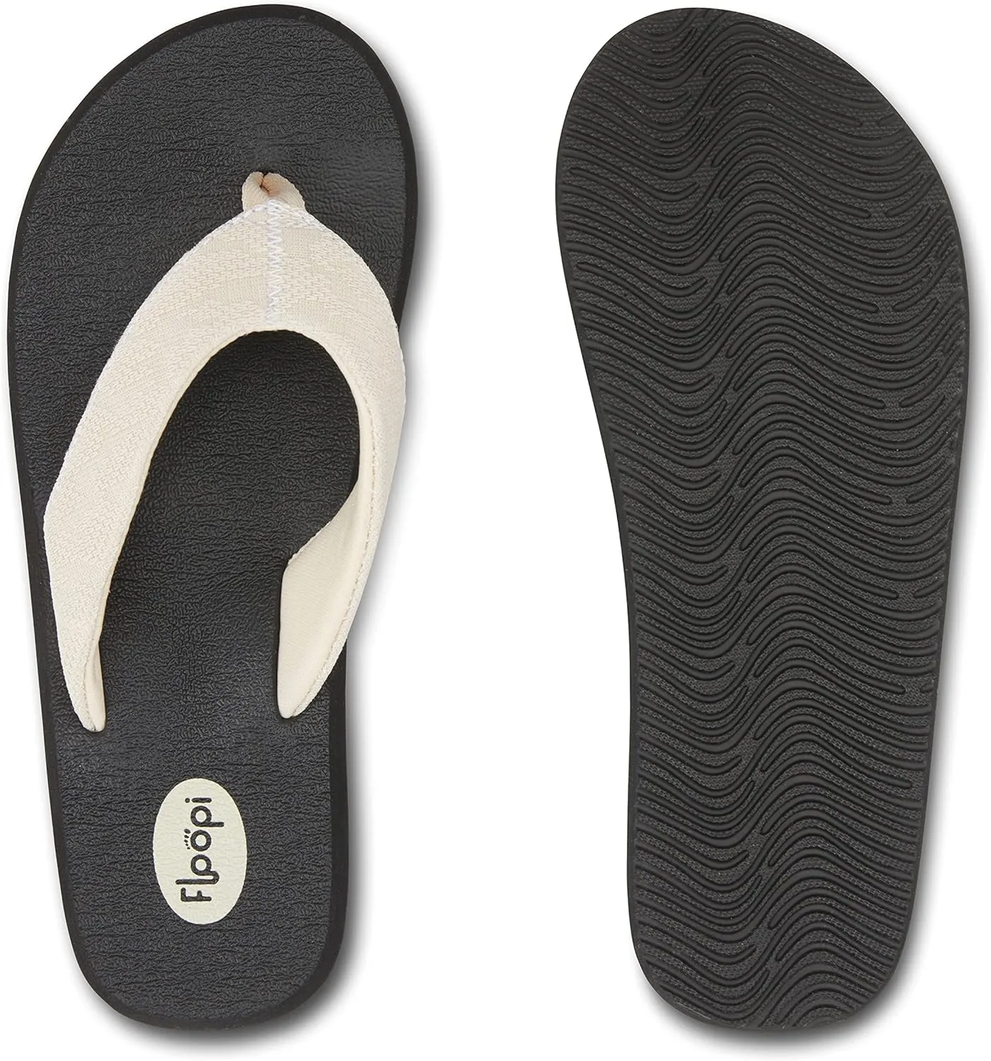 Floopi Flip Flops for Women Flat Yoga Mat Thong Womens Sandals Ladies Beach Sandals with Indoor & Outdoor Anti Skid Soles