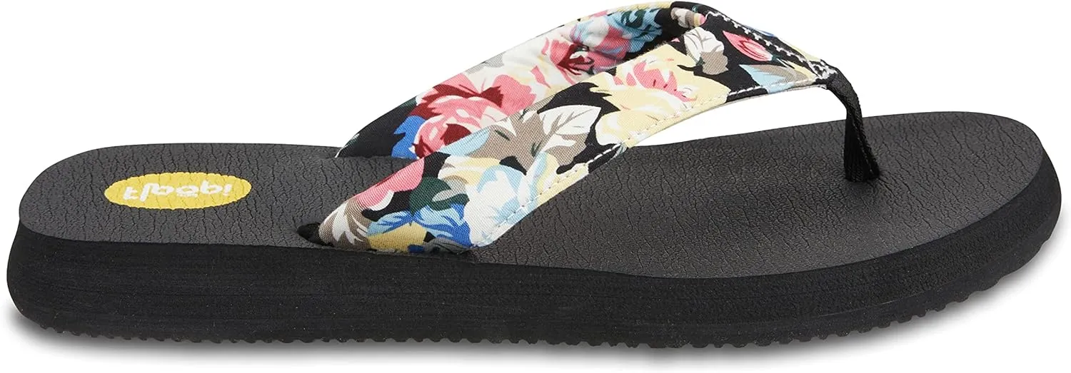 Floopi Flip Flops for Women Flat Yoga Mat Thong Womens Sandals Ladies Beach Sandals with Indoor & Outdoor Anti Skid Soles