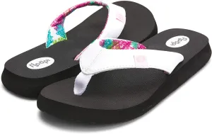 Floopi Flip Flops for Women Flat Yoga Mat Thong Womens Sandals Ladies Beach Sandals with Indoor & Outdoor Anti Skid Soles