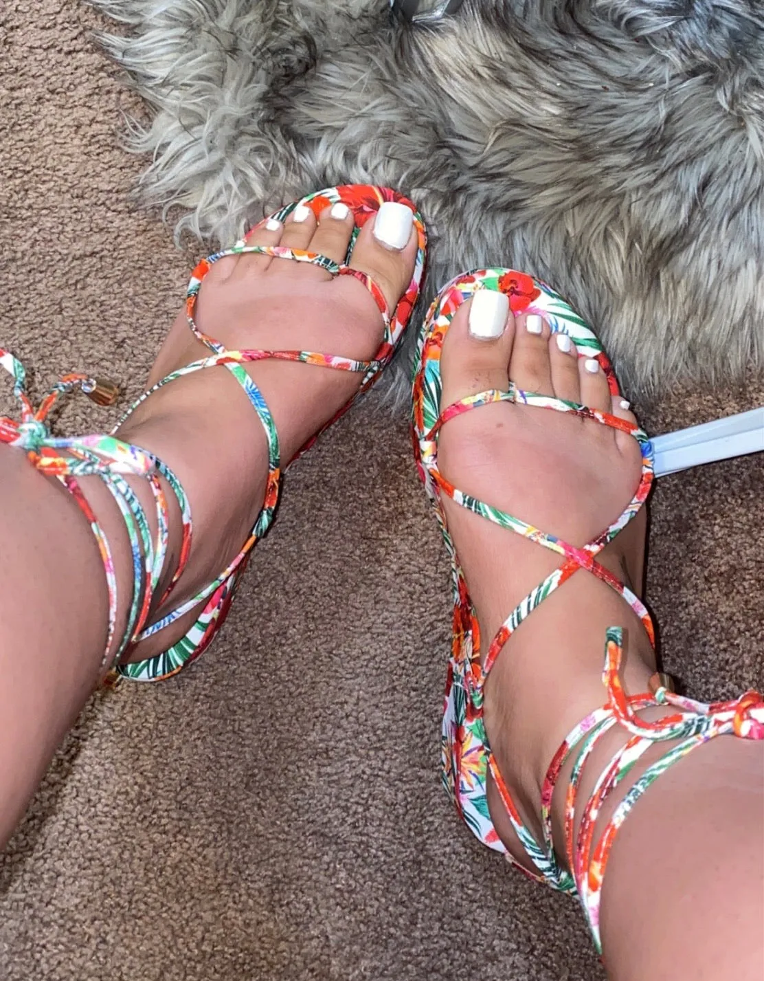 Floral Print Strap