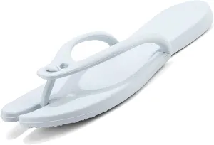 Foldable Travel Slippers for Men & Women – Non-Slip Waterproof Shower Flip Flops, Quick Dry Pool Sandals, Lightweight Portable Beach & Camp Slides, Comfortable & Durable EVA Shower Shoes Blue