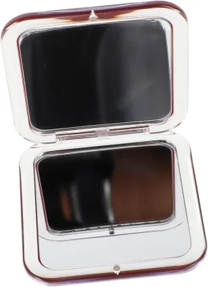 Folding Mirror Mini Square Makeup Mirror Portable Scratch Resistant Cover for Handbag Reflection