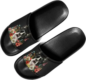 Forchrinse Colorful Tie Dye Butterfly Mens Womens Slide Sandals Lightweight Open Toe Slippers Comfort Slides for Indoor Outdoor