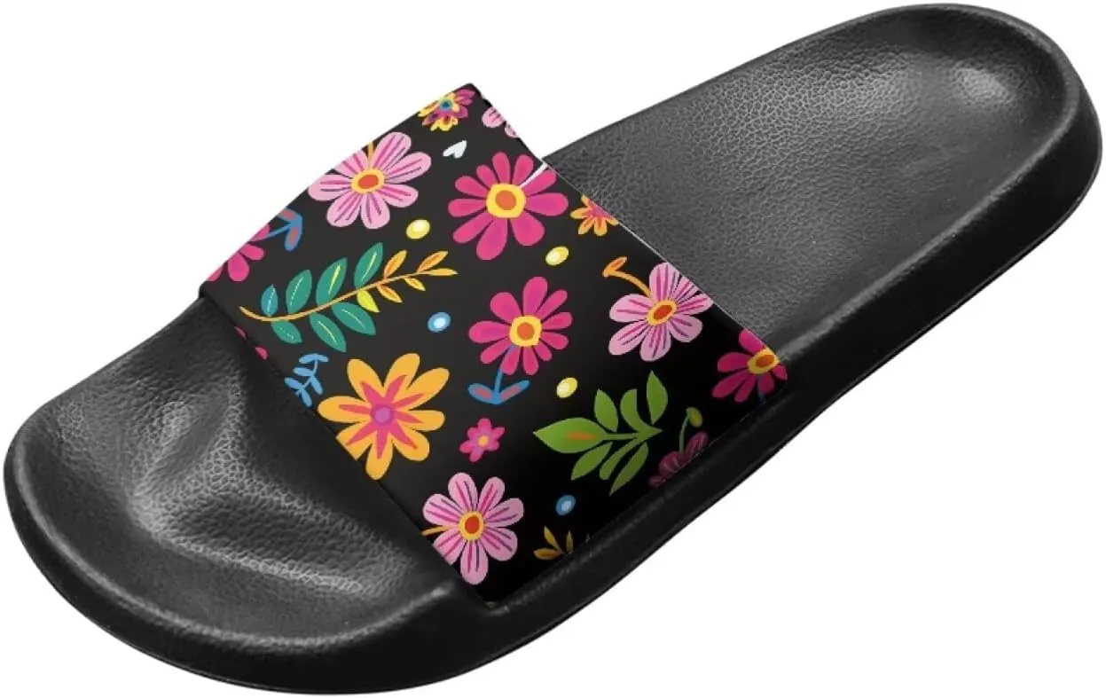 Forchrinse Skull Slides for Women Men Goth Sandals Slippers Y2K Fashion Slide Platform Summer Shoes Arch Support