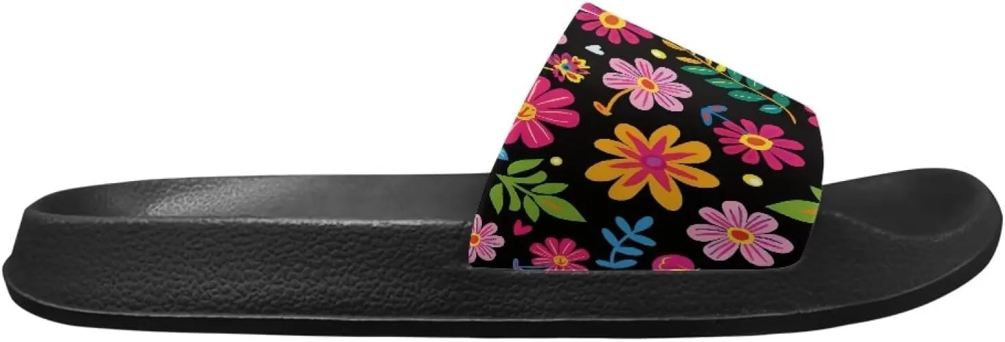 Forchrinse Skull Slides for Women Men Goth Sandals Slippers Y2K Fashion Slide Platform Summer Shoes Arch Support