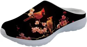 Forchrinse Tropical Pineapple Plumeria Women’s Slip on Mule Sneakers Breathable Walking Clog House Beach Slippers Nursing Shoes Lightweight