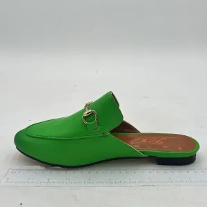 FOWT Green Closed Toe Low Heel Backless Mule Sandal Lightweight Walking Shoe