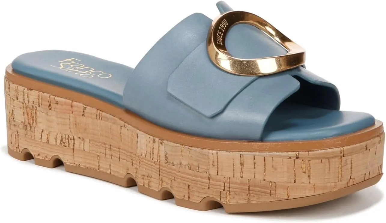 Franco Sarto Women's Hoda Cork Platform Slide Sandals