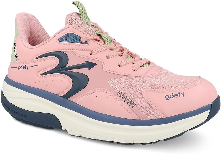 G-DEFY Energiya Women’s Cross Trainer Shoe | Heel Support | VersoShock Technology for Pain Associated with Prolonged Standing or Walking | Arch Support | Diabetic Shoes | Wide Shoes | Free Orthotic