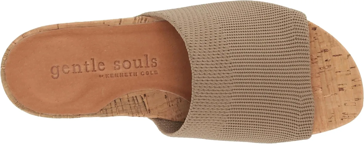 Gentle Souls by Kenneth Cole Women's Gisele Wedge Slide Heeled Sandal