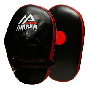 Genuine Leather Target Focus Punching Mitts for MMA, Kickboxing, Muay Thai & Martial Arts Training | Shock-Absorbing, Lightweight, Durable with Adjustable Wrist Support & Finger Cover