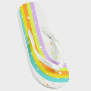 Girls Rainbow Flip Flop