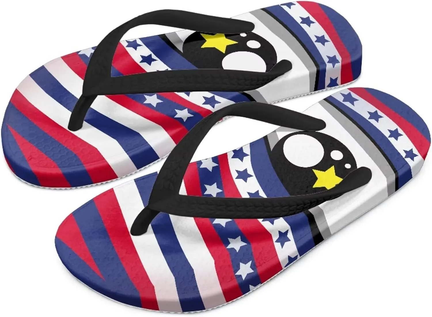 Girls Red Ladybug Flip Flops Kids Slip on Thong Sandals Ladybug Cosplay Slippers for Summer Beach Pool