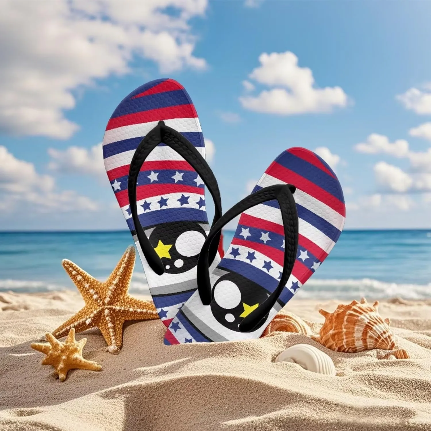Girls Red Ladybug Flip Flops Kids Slip on Thong Sandals Ladybug Cosplay Slippers for Summer Beach Pool