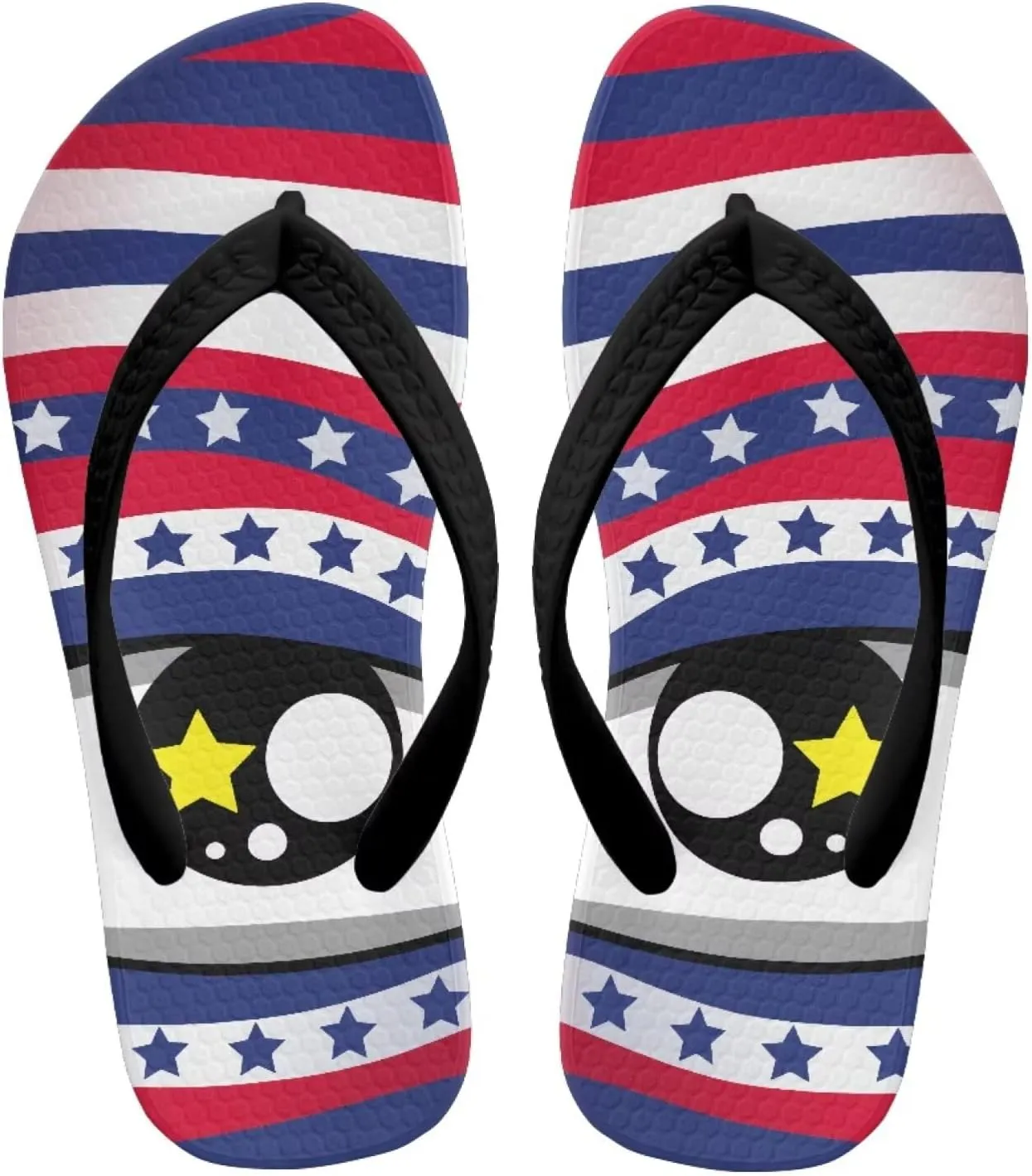 Girls Red Ladybug Flip Flops Kids Slip on Thong Sandals Ladybug Cosplay Slippers for Summer Beach Pool