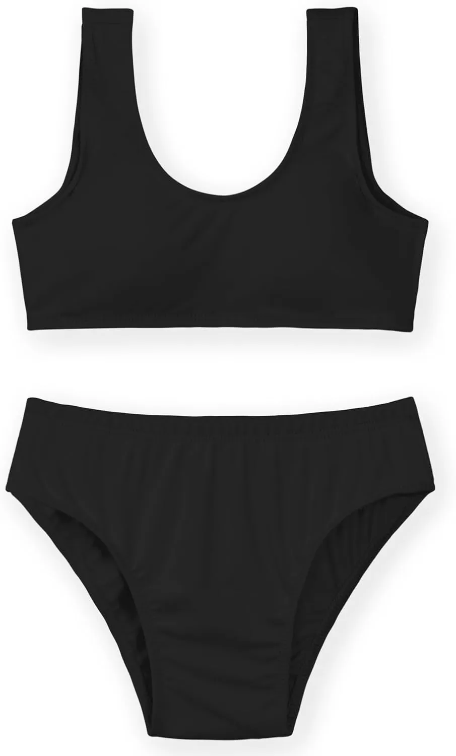 Girls Swimsuits Two Piece Bathing Suits Sport Beach Bikini Sets UPF 50  Teen Summer Swimwear with Chest Pad