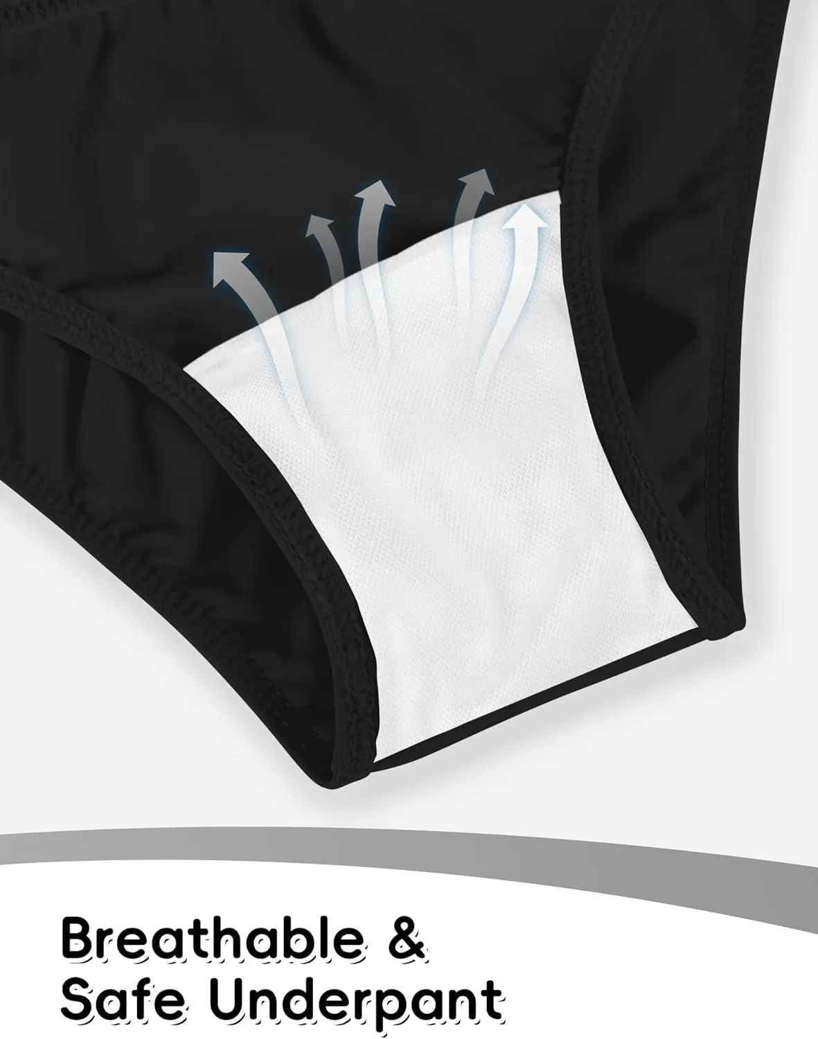 Girls Swimsuits Two Piece Bathing Suits Sport Beach Bikini Sets UPF 50  Teen Summer Swimwear with Chest Pad