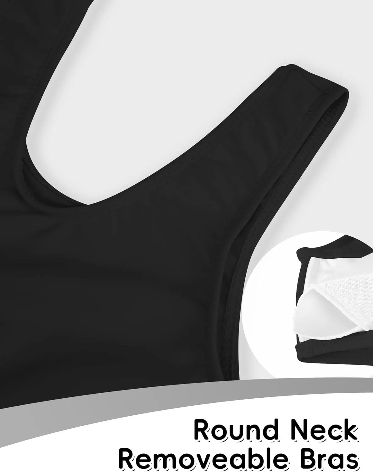 Girls Swimsuits Two Piece Bathing Suits Sport Beach Bikini Sets UPF 50  Teen Summer Swimwear with Chest Pad