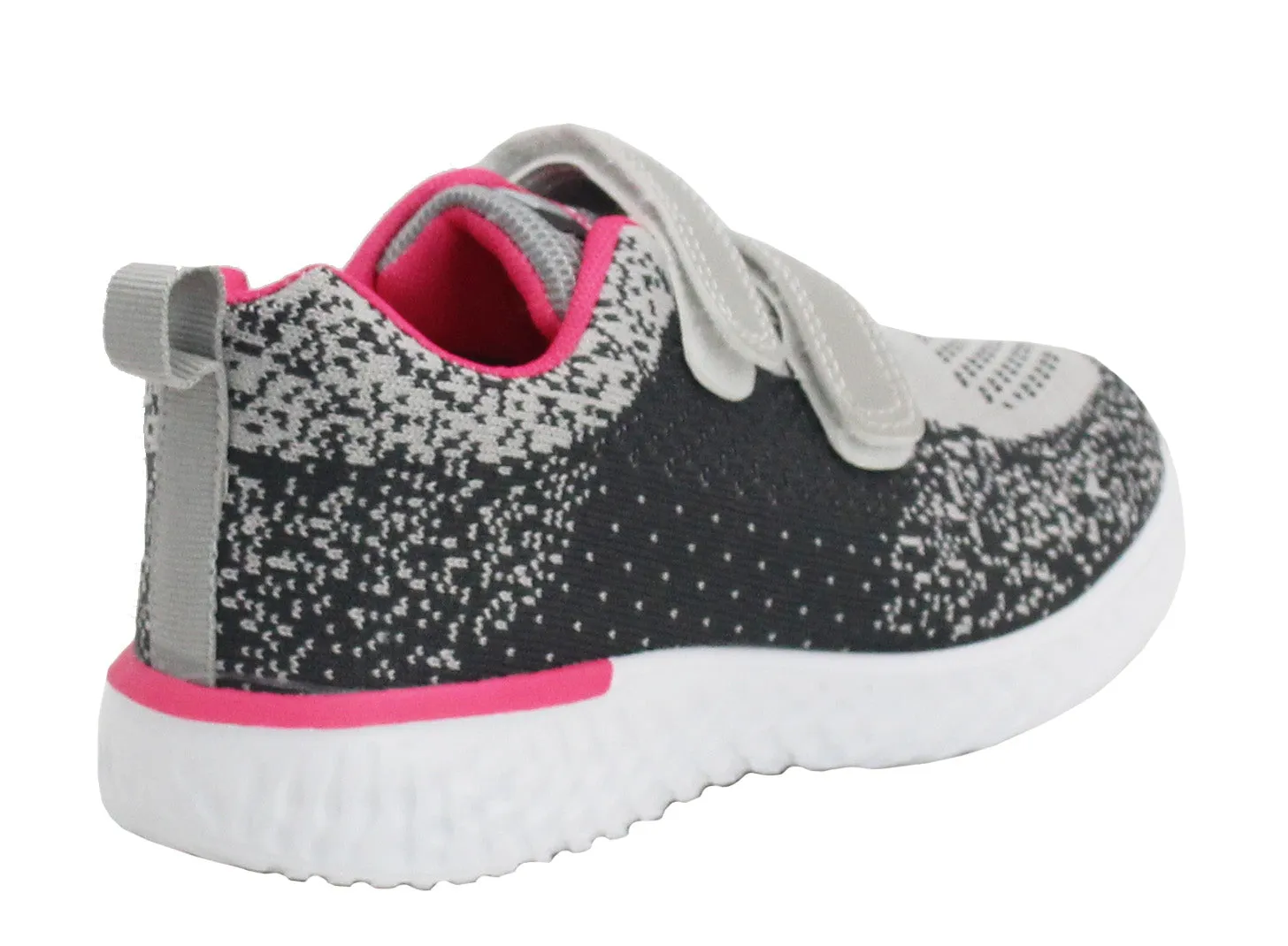Girls Youth Kids Super Lightweight Memory Foam EVA Twin Touch Fasten Strap Casual Active Sports Trainers