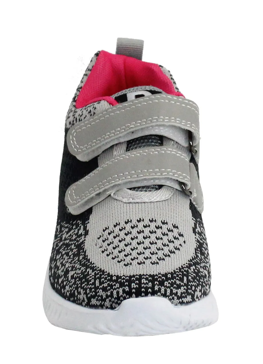 Girls Youth Kids Super Lightweight Memory Foam EVA Twin Touch Fasten Strap Casual Active Sports Trainers