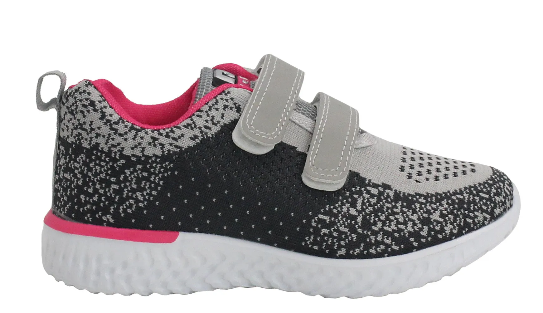 Girls Youth Kids Super Lightweight Memory Foam EVA Twin Touch Fasten Strap Casual Active Sports Trainers