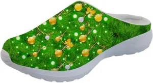 GLENLCWE American Flag Print Unisex Garden Clogs for Men Women Mules Clogs Slip on Mesh Walking Shoes for Home Beach Nursing