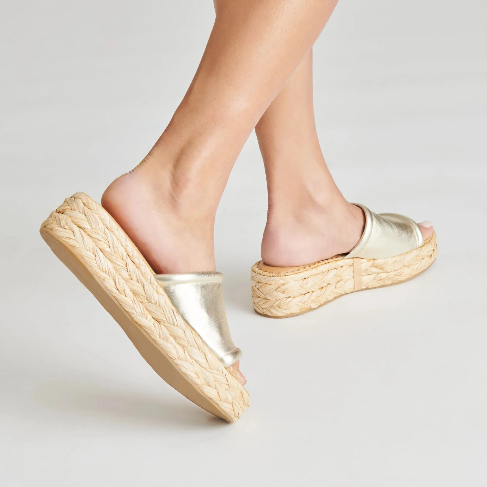 Gold Metallic Chavi Sandal