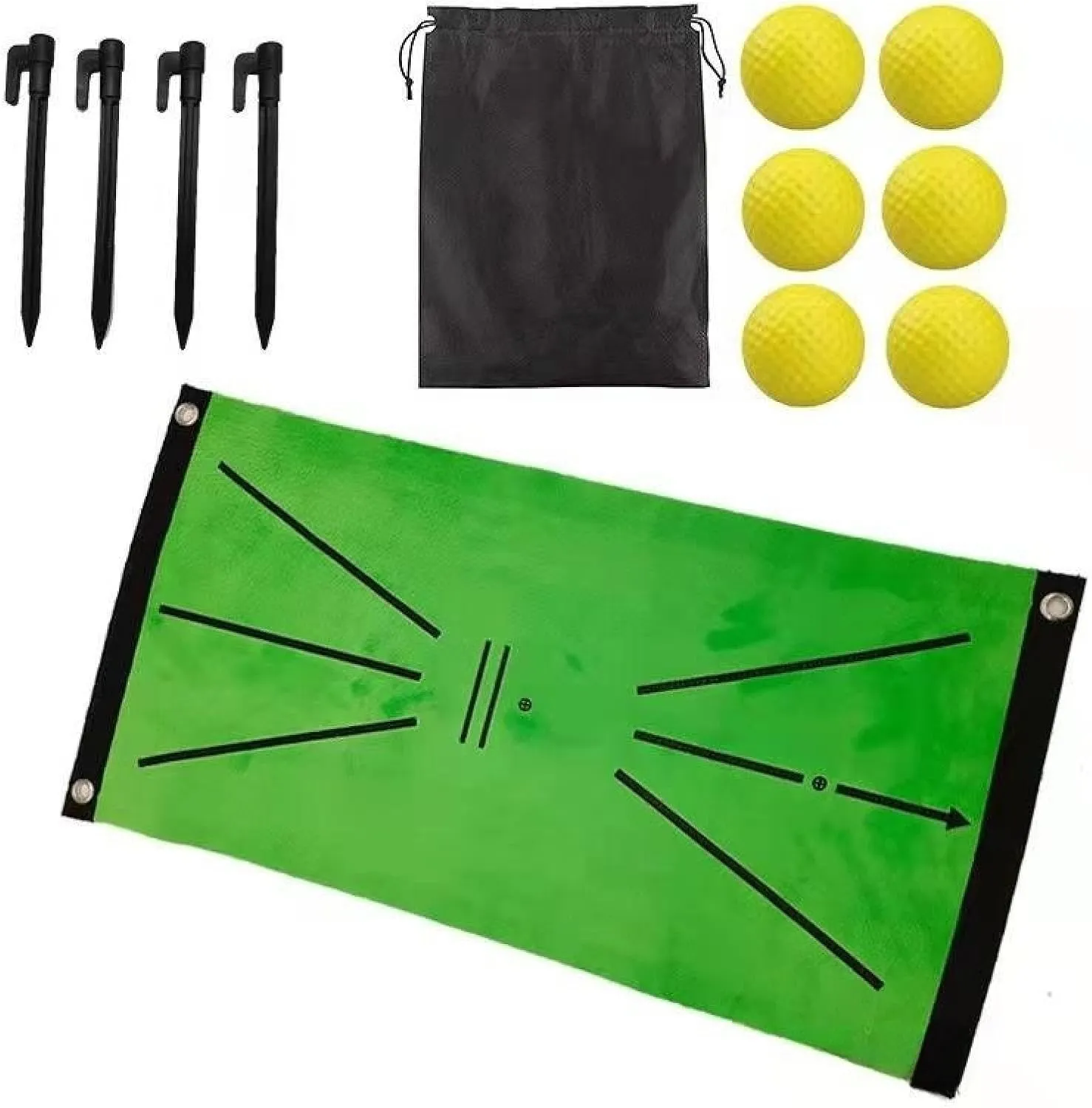 Golf Hitting Mat, Indoor and Outdoor Universal Golf Swing Trainer, Golf Mat Supplies