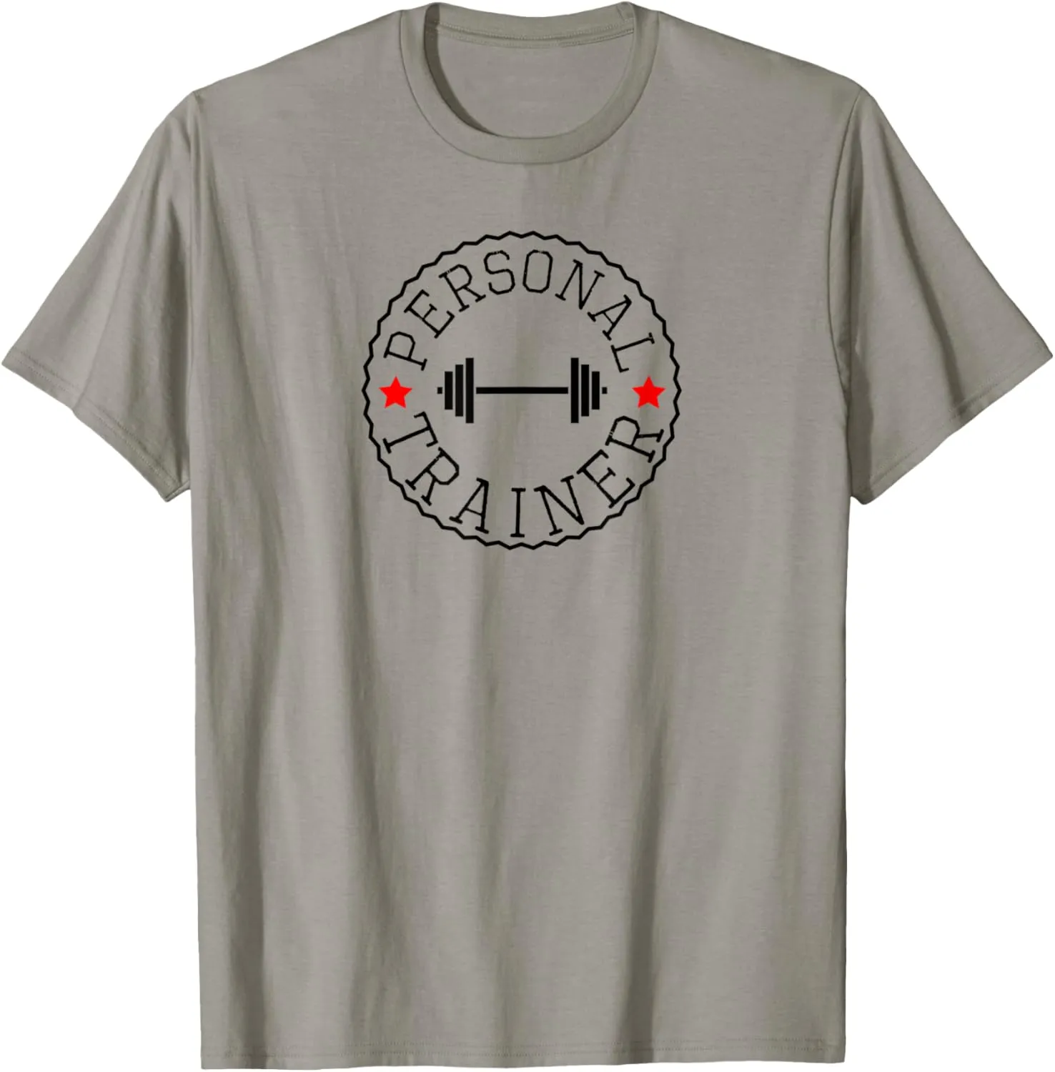 Gym Fitness Personal Trainer logo badge workout t-shirt